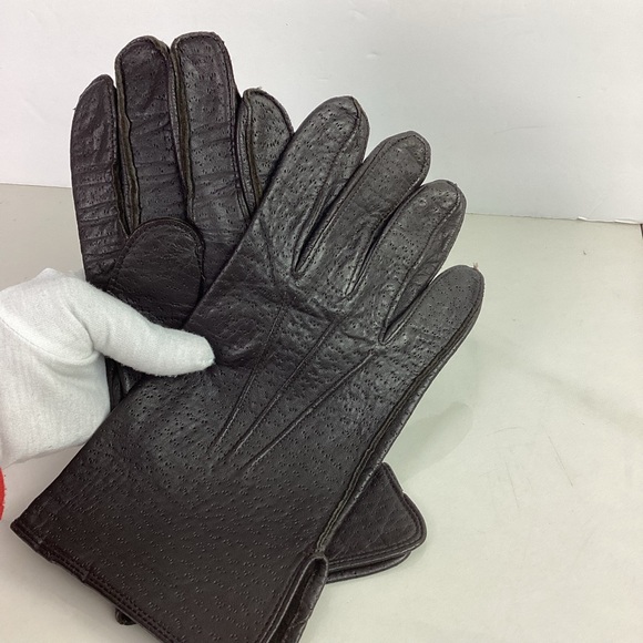 Cranbrook Other - Vtg Cranbrook Leather Gloves Men's XL Dark Brown, Non-Lined